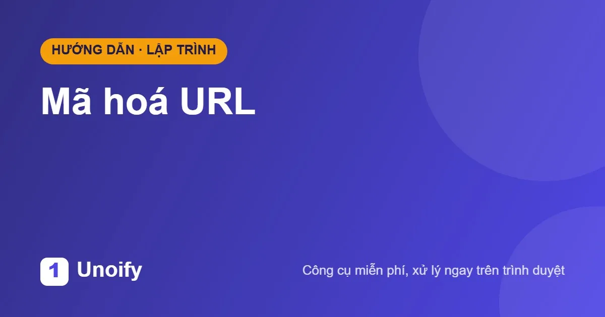 Ảnh minh hoạ hướng dẫn sử dụng Mã hoá URL trên Unoify